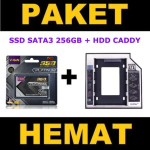 SSD 256GB V-GeN Platinum SATA3 + HDD Caddy Laptop