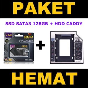 PAKET SSD 128GB V-GeN PLATINUM + HDD Caddy (Allsize)